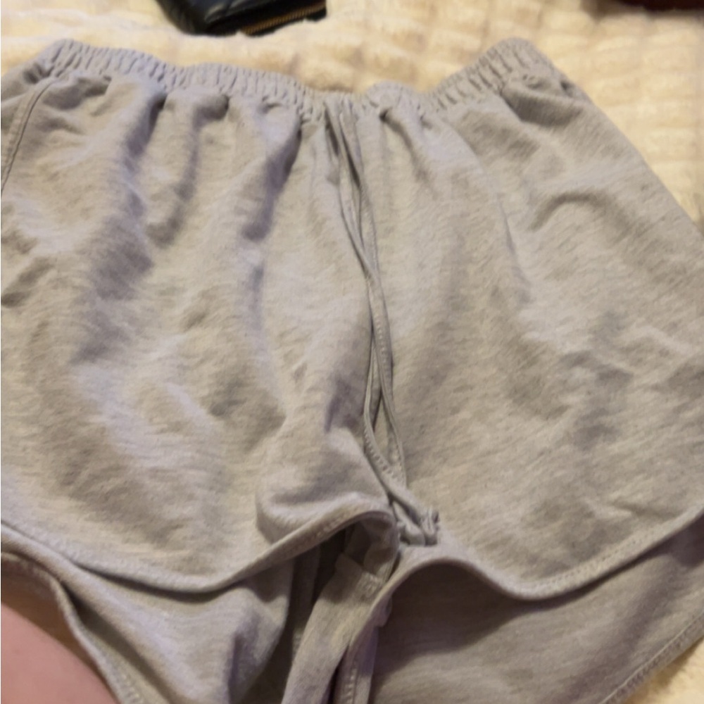SHEIN Light Gray Athletic Shorts